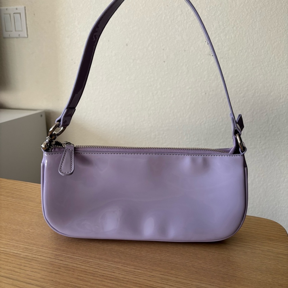 Urban Outfitters Purple Vegan Leather Shoulder Bag Handbag Purse - Picture 2 of 16